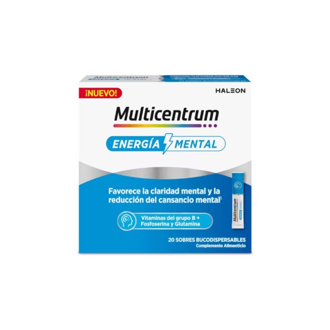 Multicentrum Energía Mental 20 Sobres Bucodispersables