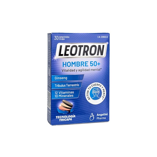 Leotron Hombre 50+ Energía y Vitalidad 30 Comprimidos