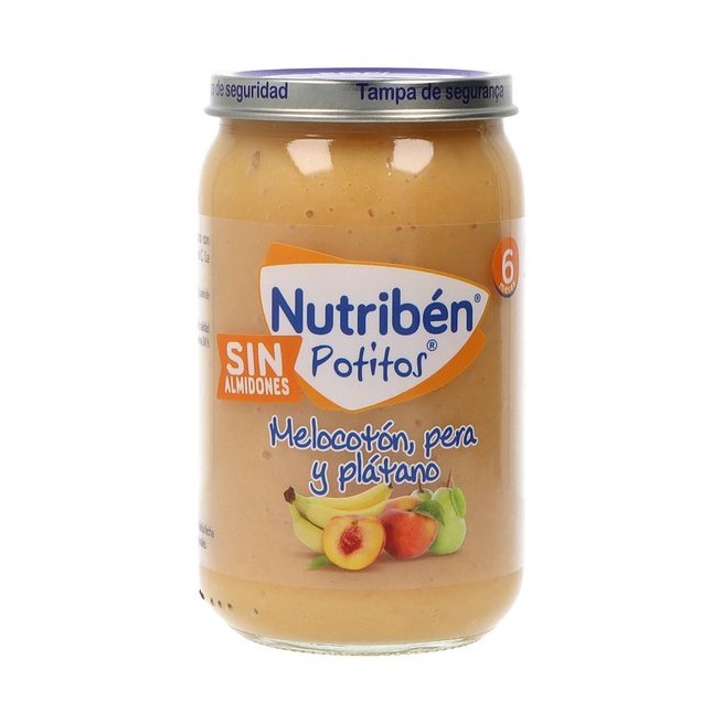 Nutriben Potito Melocotón, Pera y Plátano 235 g