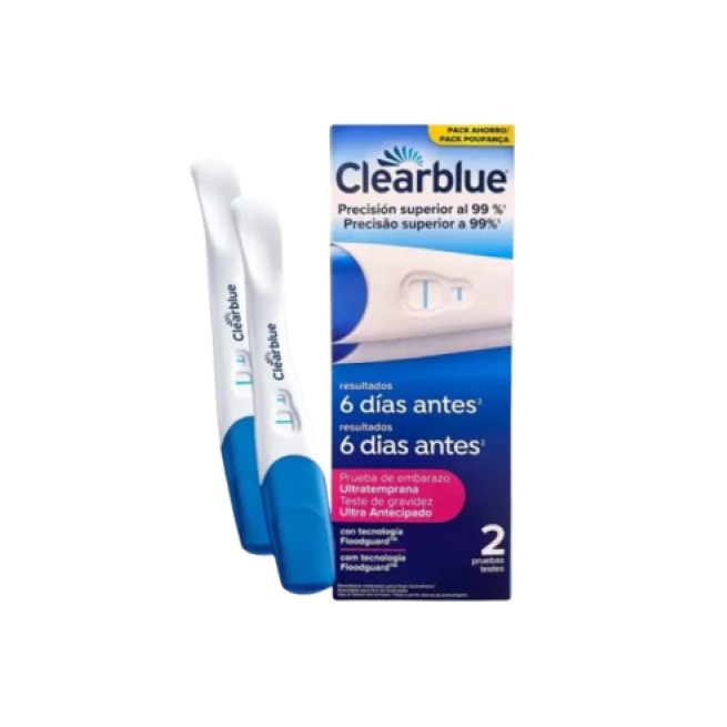 Clearblue Prueba de Embarazo Ultratemprana 2 unidades
