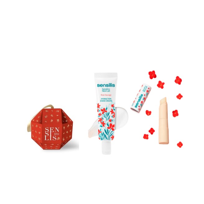 Sensilis Pack Bola Navidad Crema de Manos + Bálsamo Labial