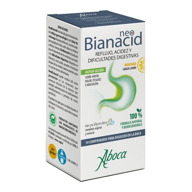 Aboca Neobianacid 14 comprimidos Sabor Limón