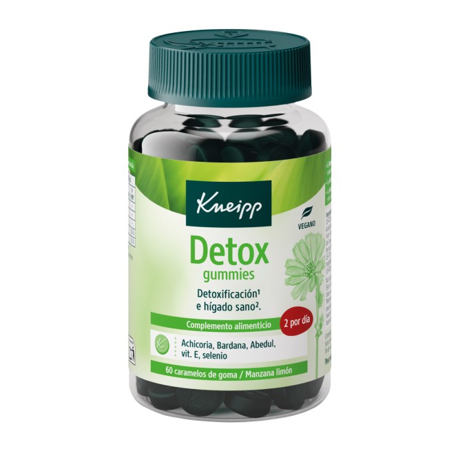 Kneipp Detox Gummies 60 Caramelos de goma Sabor manzana-limón