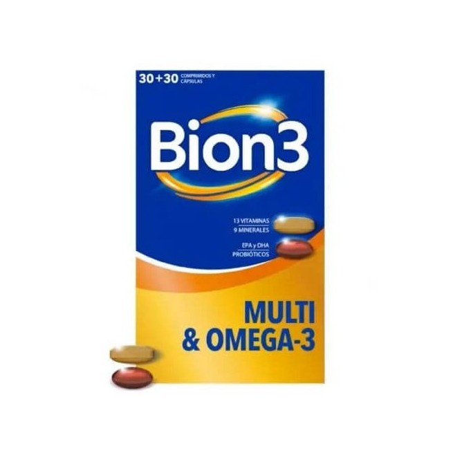 Bion3 Multi & Omega-3 30 comprimidos + 30 cápsulas