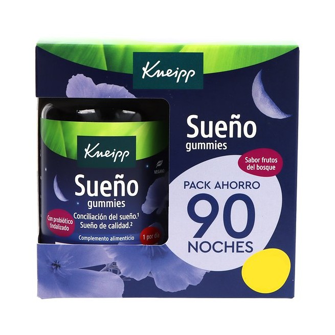 Kneipp Sueño 90 Gummies Sabor Frutos del Bosque