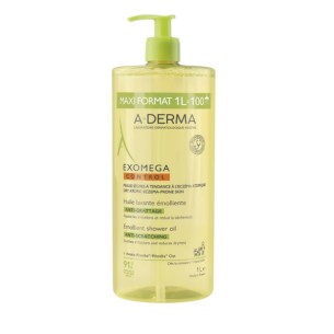 A-Derma Exomega Control Aceite Limpiador Emoliente Antipicor 1 litro