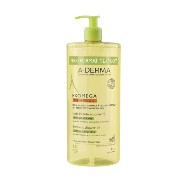 A-Derma Exomega Control Aceite Limpiador Emoliente Antipicor 1 litro