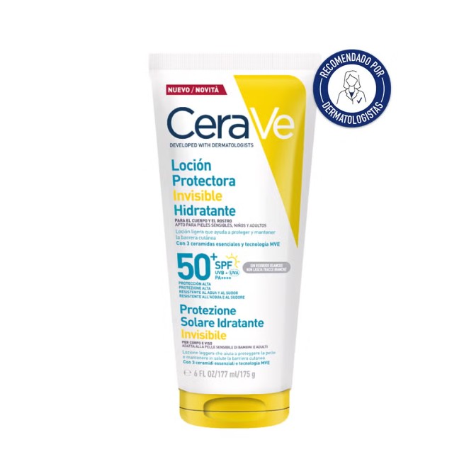 CeraVe Loción Protectora Invisible Hidratante SPF50+ 175g
