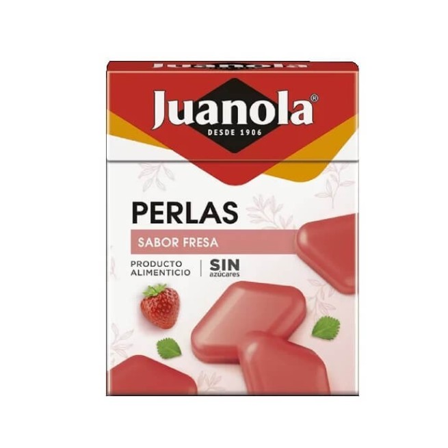 Juanola Perlas Mentoladas Sabor Fresa 25 g