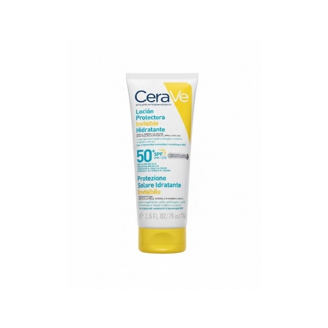 CeraVe Loción Protectora Invisible Hidratante SPF50+ 75 ml Hydra Sunscreen