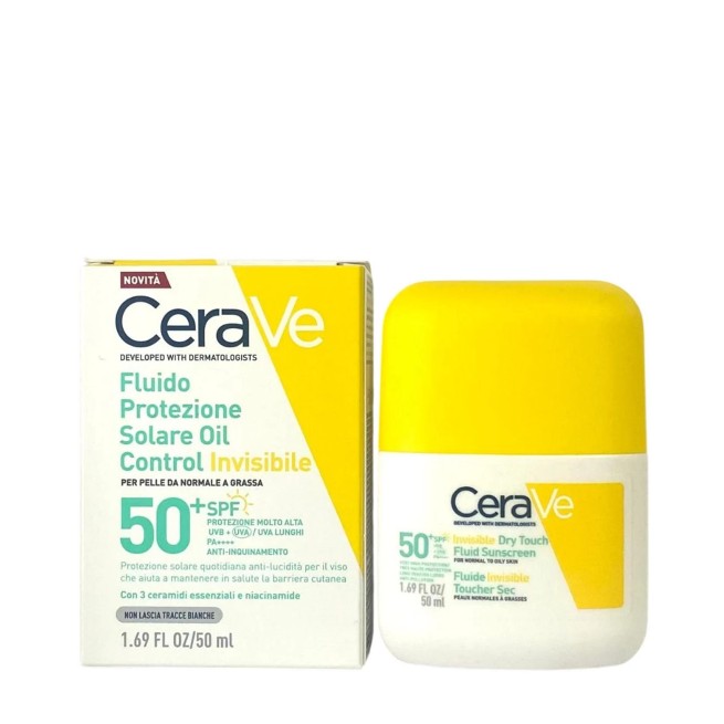 CeraVe Fluido Protector Invisible Oil Control SPF50+ Tacto Seco50 ml