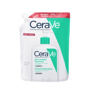 CeraVe Gel Limpiador Espumoso Rostro y Cuerpo 473 ml Recarga