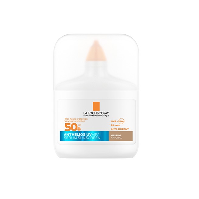 La Roche Posay Anthelios UVAIR SPF50+ Sérum Protector Solar con Color Medio- Medium 40ml