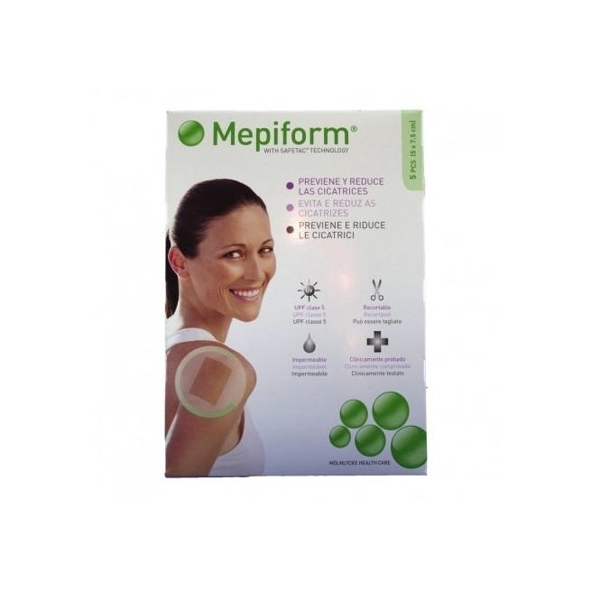 Mepiform Silicona Reductor de Cicatrices 5 X 7,5 5 Uds