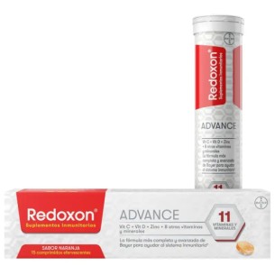 Redoxon Advance 15 comprimidos efervescentes Sabor naranja
