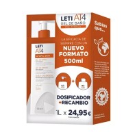 Leti AT4 Pack Gel de Baño 500 ml + Recarga 500 ml