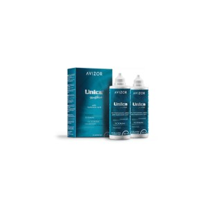 Avizor Solución Única con Ácido Hialurónico 2 x 350 ml para lentes de contacto