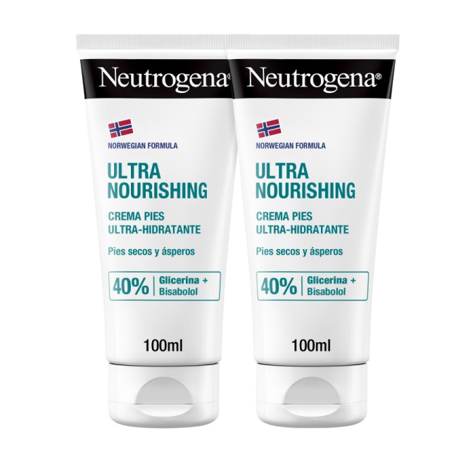 Neutrogena® Crema Ultra-Hidratante Pies Secos y Estropeados 100 ml+100 ml