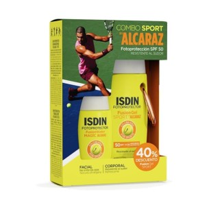 ISDIN Combo Sport by Alcaraz Fusion Gel SPF50+ 100ml + Fusion Water Magic SPF50+ 50 ml