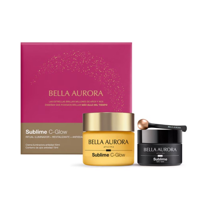 Bella Aurora Pack Sublime C-Glow Crema Iluminadora Antiedad 50 ml + Contorno de Ojos Antiedad 15 ml