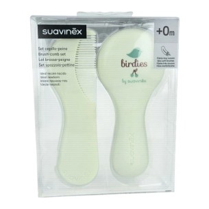 Suavinex Cepillo y Peine Verde Decorado