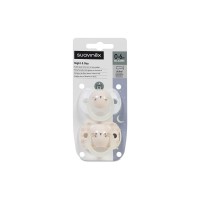 Suavinex Chupete Tetina Fisiológica Silicona SX Pro Día y Noche 2 unidades