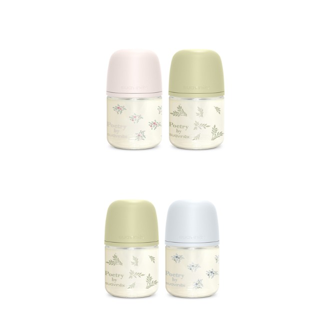 Suavinex Biberón Poetry Vidrio 120 ml 1 unidad