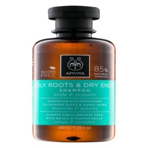 Apivita Champu Equilibrante Para Raiz Grasa y Puntan Secas 250 ml