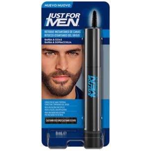Just for Men Barba y Cejas Tinte Instantáneo Castaño Oscuro 9 g