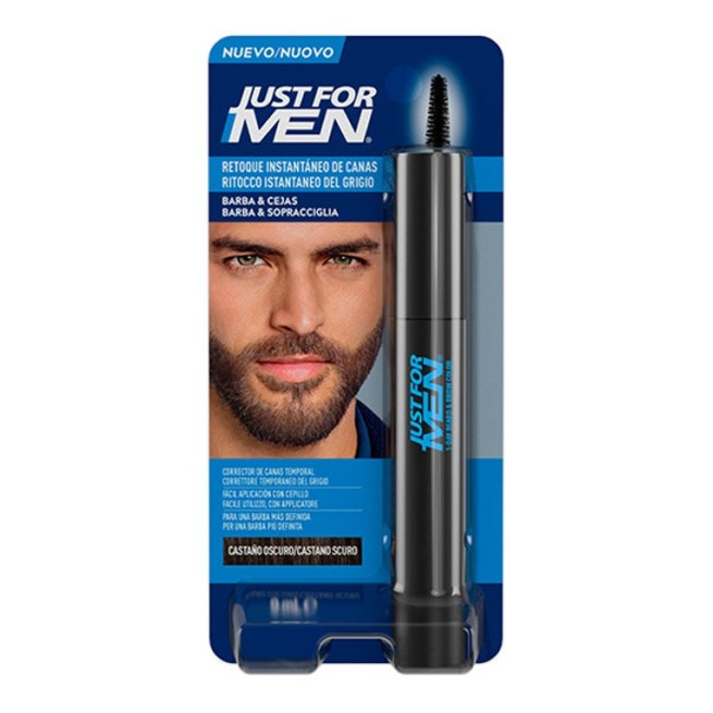 Just for Men Barba y Cejas Tinte Instantáneo Castaño Oscuro 9 g