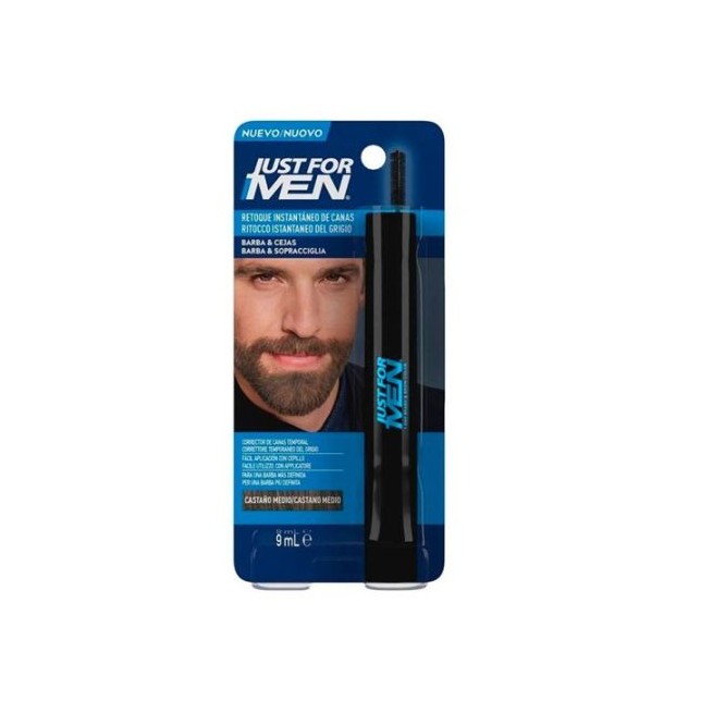 Just for Men Barba y Cejas Tinte Instantáneo Castaño Medio 9 g