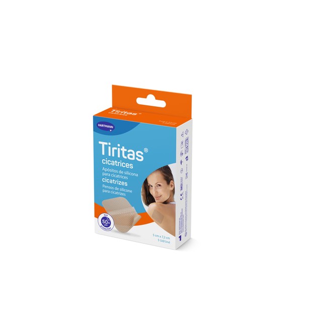 Tiritas Cicatrices de Silicona SPF50+ 5 x 7,2 cm 5 unidades