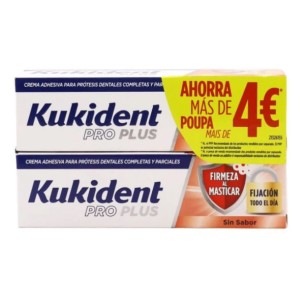Kukident Pro Plus Duplo 2 x 40 g Sin Sabor
