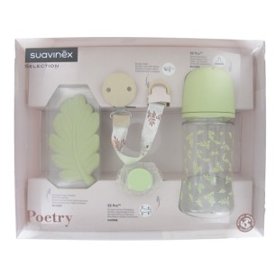 Suavinex Set Poetry Regalo Mordedor Silicona + Biberon + Chupete 0 - 6 meses