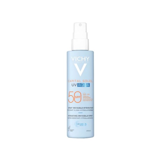 Vichy Capital Soleil UV Aqua SPF50+ 200 ml Spray Invisible Hidratante