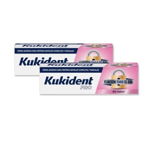 Kukident Pro Fijación Todo el Día Sin Sabor Duplo 2 x 47 g