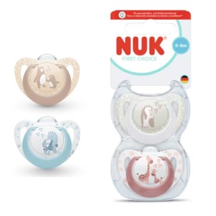 Nuk First Choice Chupete Silicona 0 a 6 meses 2 unidades