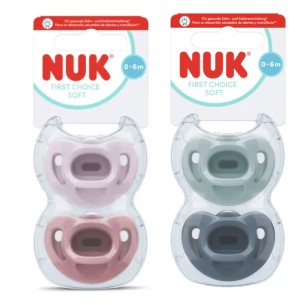Nuk Chupete Sensitive Silicona 0 a 6 meses 2 unidades