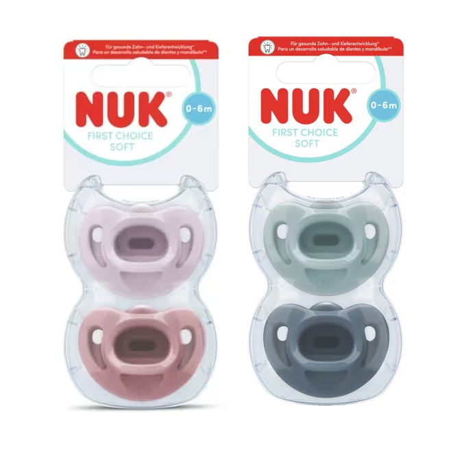 Nuk Chupete Sensitive Silicona 0 a 6 meses 2 unidades