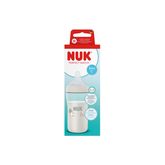 Nuk Perfect Match Biberón Flujo M 260 ml 3 meses