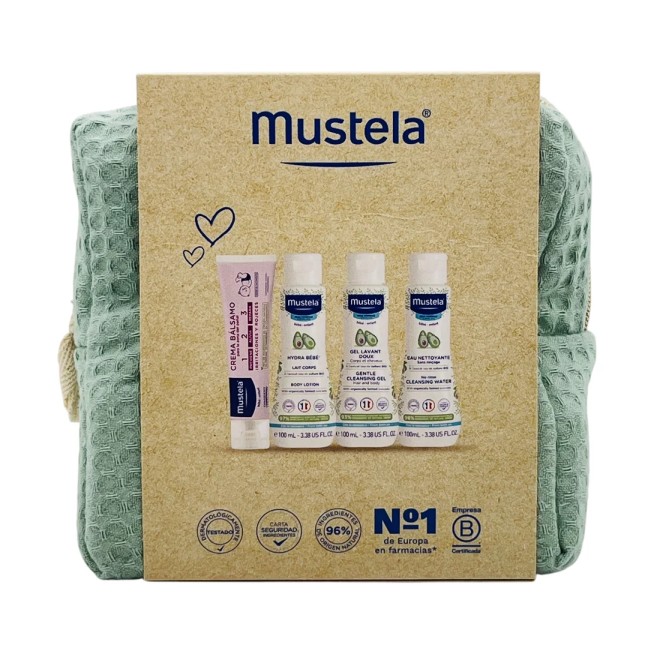 Mustela Neceser Verde Productos de Higiene Esenciales