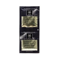 Apivita Mascarilla Facial Limpieza Profunda Arcilla Verde 2 Por 8 ml