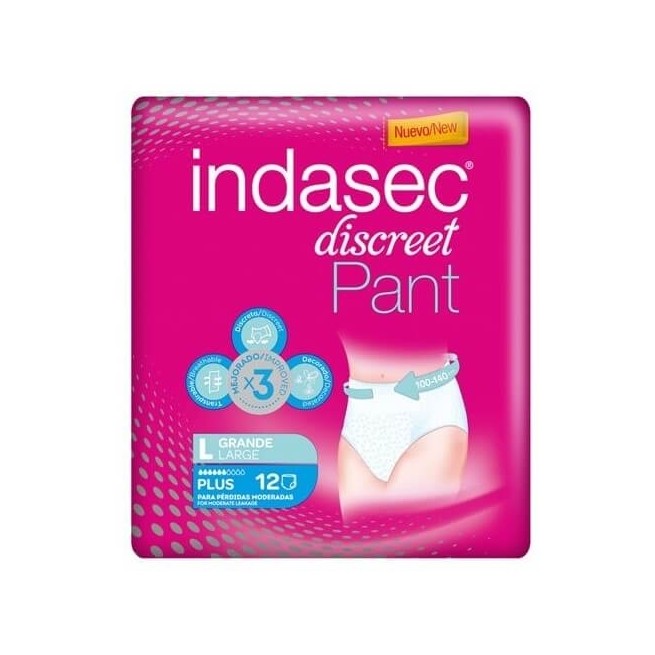 Indasec® Pant Plus Talla Grande 12Uds