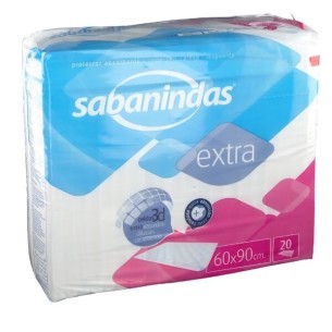Sabanindas Salvacamas Maxi 60X90Cm 20Uds