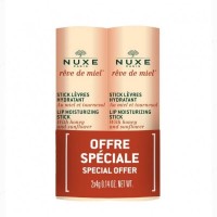 Nuxe Stick Labios Reve de Miel Pack 2 X 4 Gr. Bálsamo Labial En Stick, con Fórmula A Base de Miel.