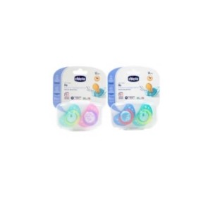 Chicco Chupete Anat. Tetina Latex 0-6M 2 Unidades