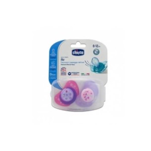 Chicco Chupete Tetina Anat. Latex 6-12M 2 Unidades