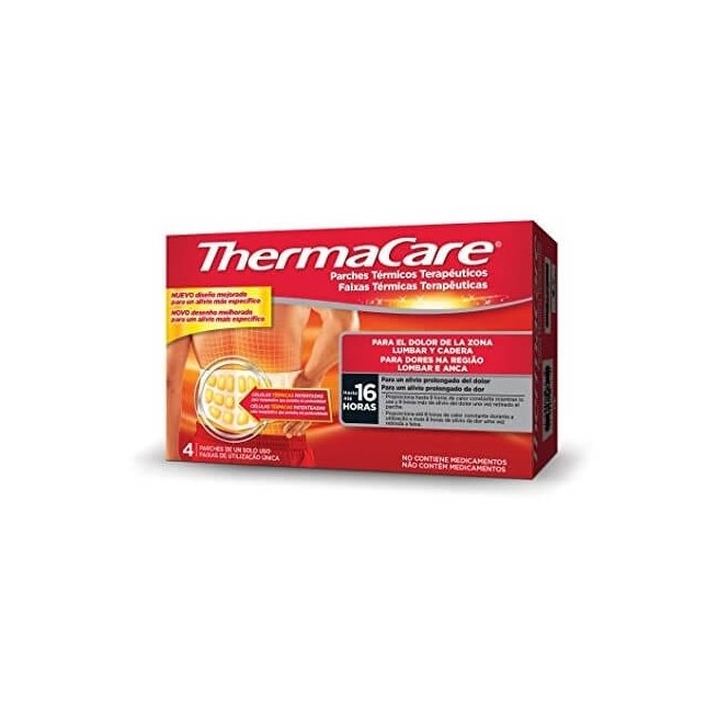 Thermacare Parches Termicos Lumbar y Cadera 4 Parches