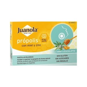 Juanola Propolis Miel y Zinc 24 Pastillas de Goma