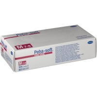Peha-Soft Guantes Desechables de Nitrilo White Talla M 100Uds